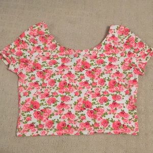 Flower crop top